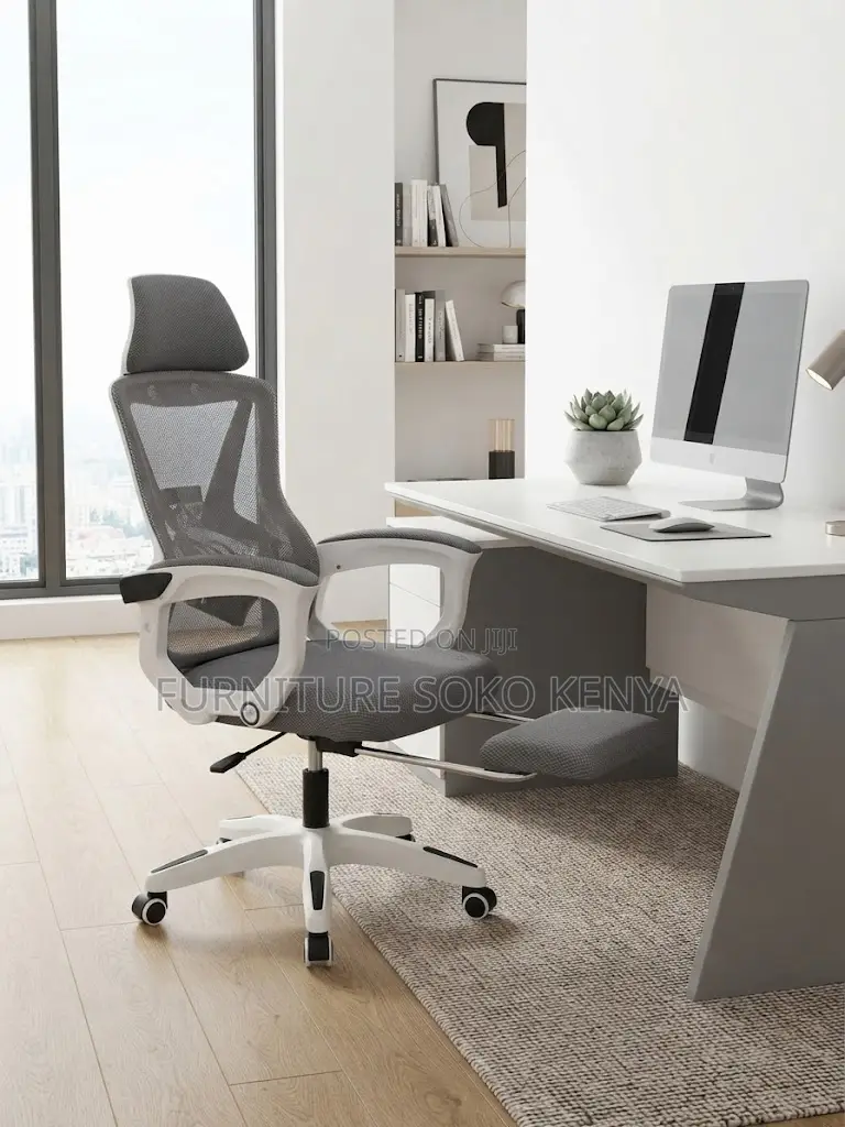 Office Footrest Chair | Breathable Office Fabric Chair