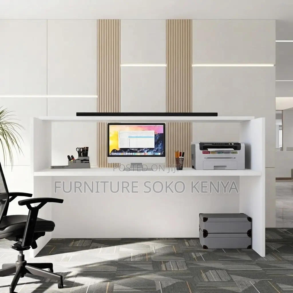 White Reception Table | 1400MM Executive Reception Desk