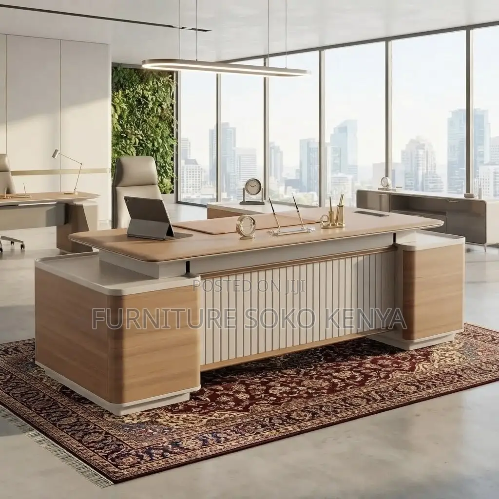 Executive Design Desk | 2400MM Golden Modern Urban Desks