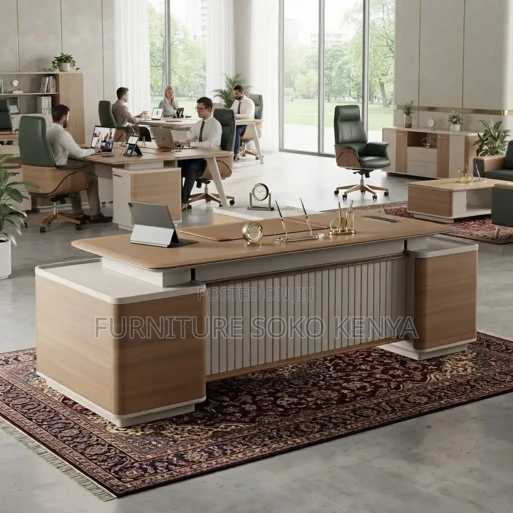 Executive Design Desk | 2400MM Golden Modern Urban Desks