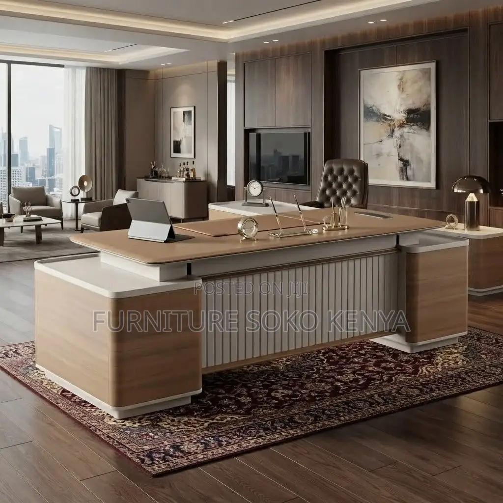 Executive Design Desk | 2400MM Golden Modern Urban Desks