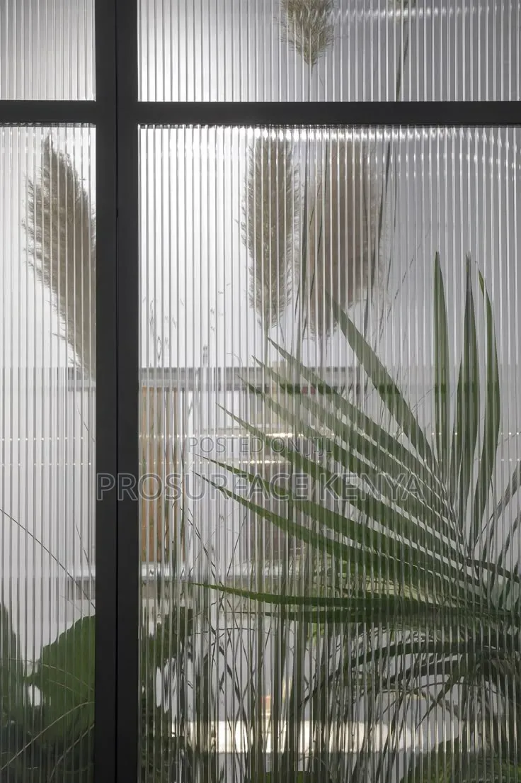 Fluted Glass Effect Film for Reception Areas