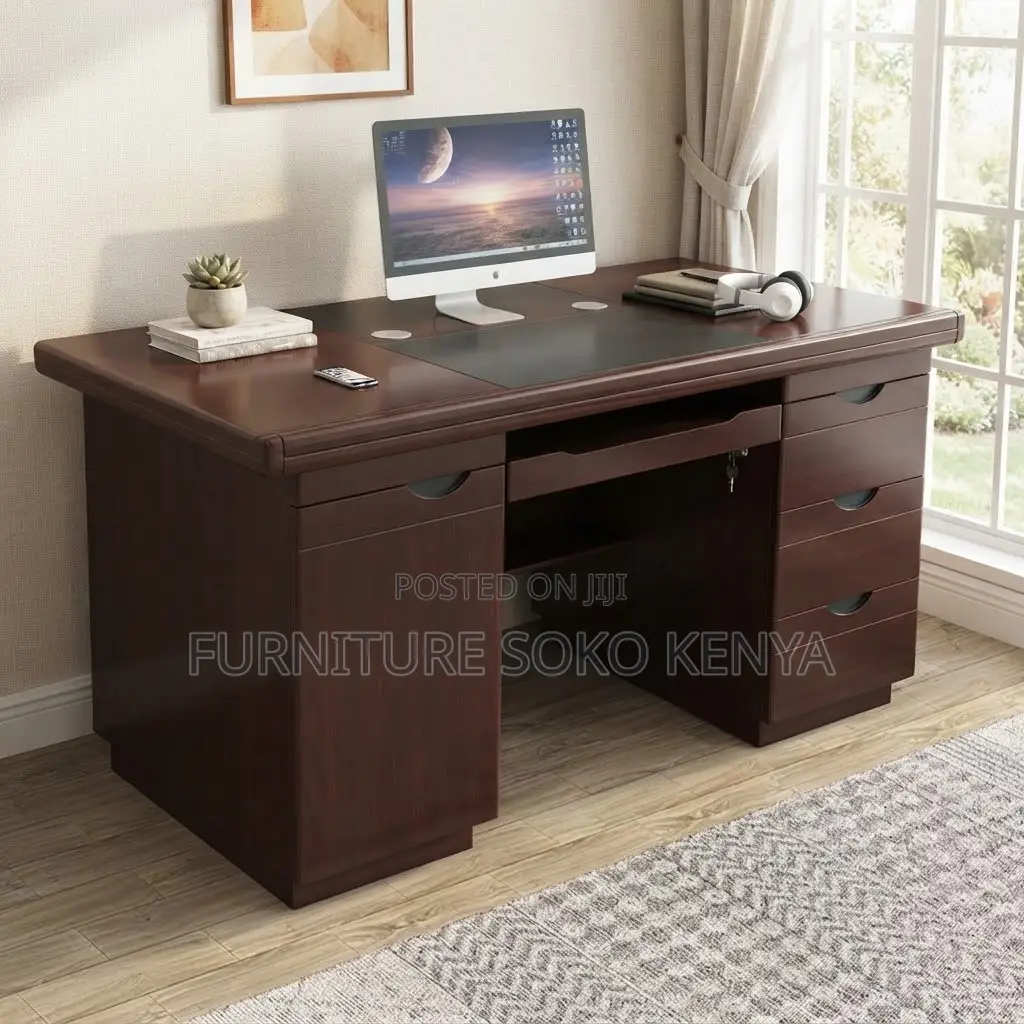 Office Home Desks | 1200MM | Mahogany Executive Desk