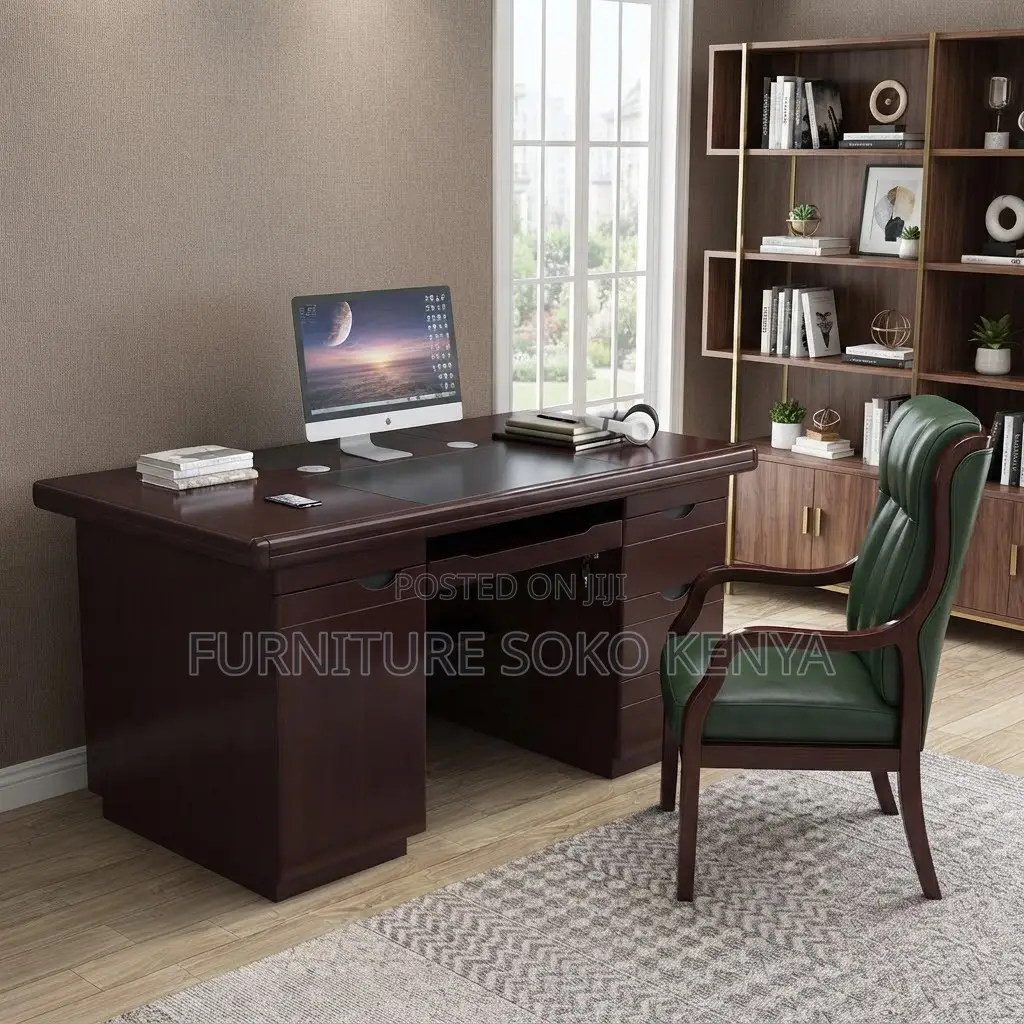 Office Home Desks | 1200MM | Mahogany Executive Desk