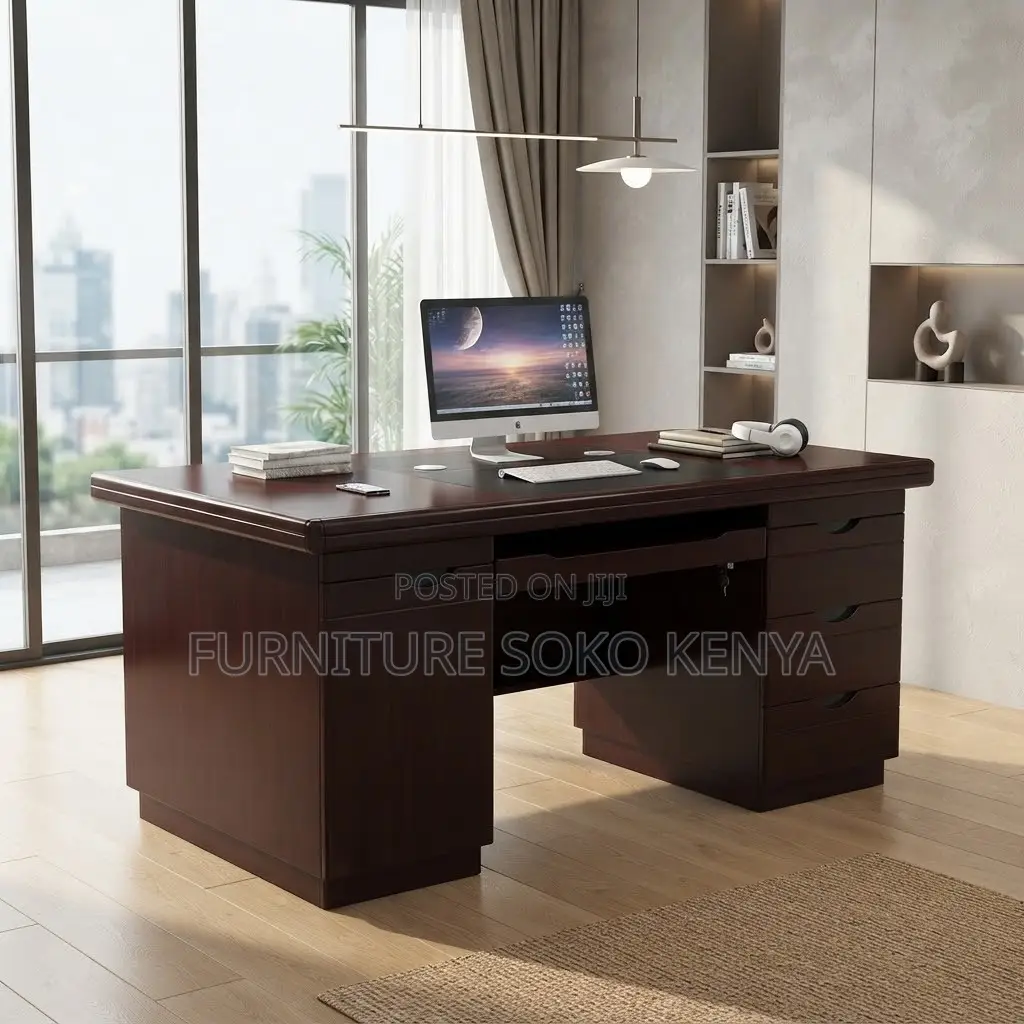 Office Home Desks | 1200MM | Mahogany Executive Desk