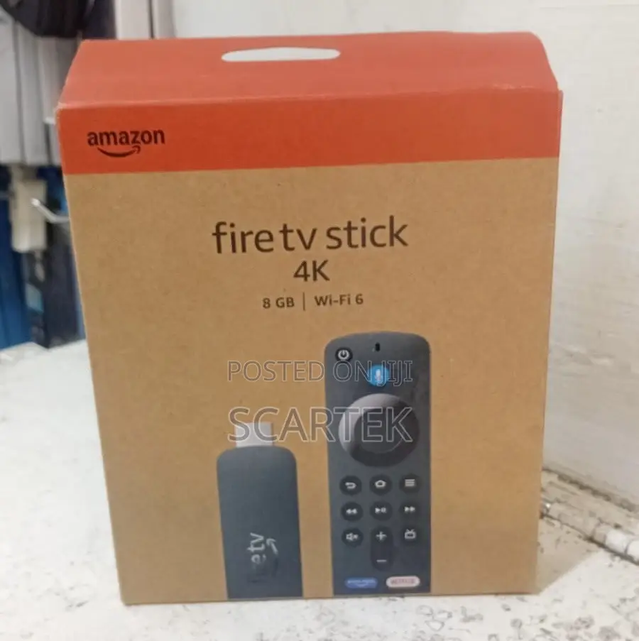 Amazon Fire TV Stick 4K (8 GB, Wi-Fi 6) Streaming Device.