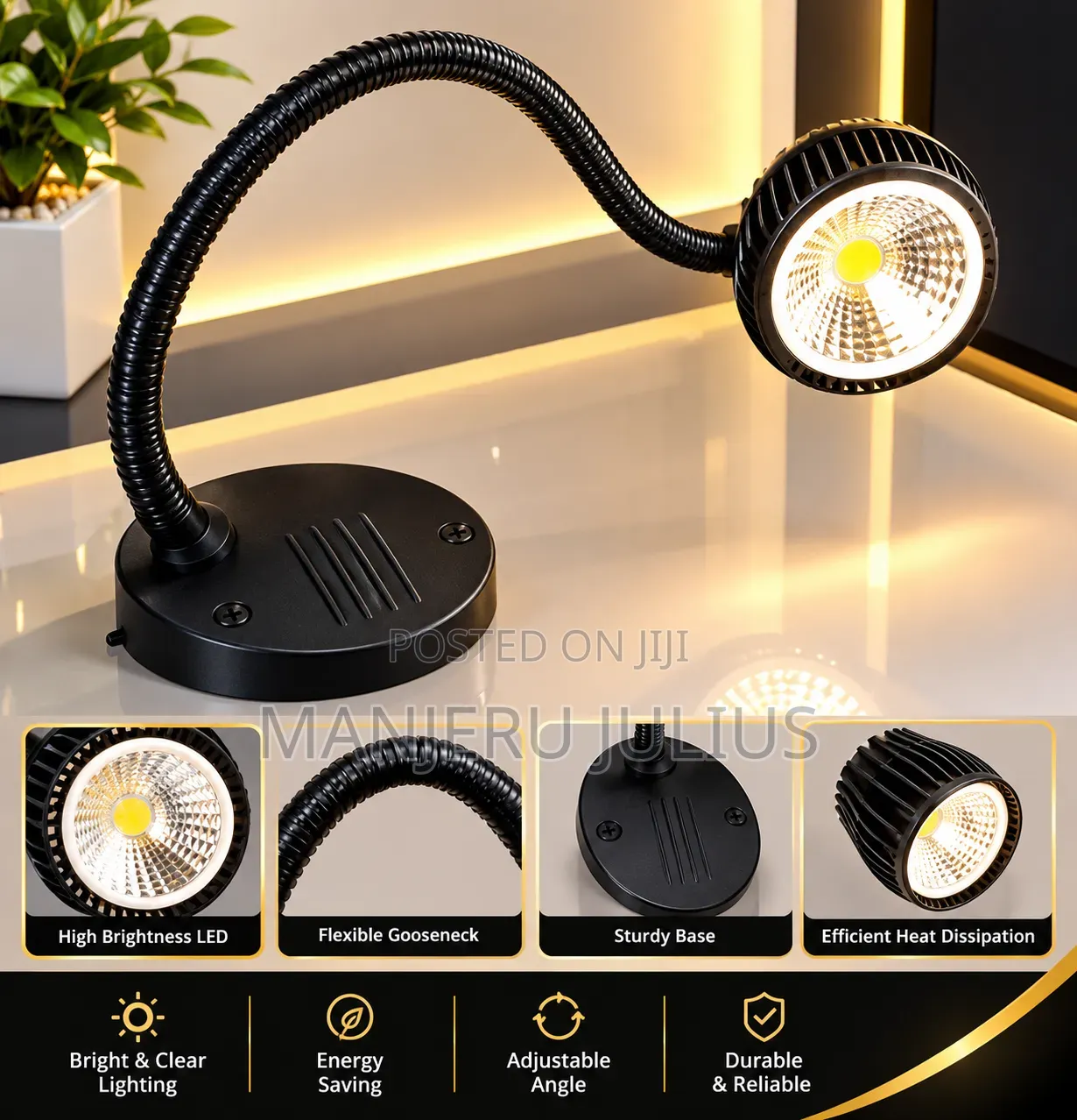 Flexible Bedside Reading Lamp