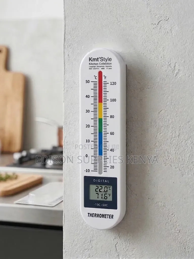 Wall Thermometer Digital Display Temperature / Analog Thermometer