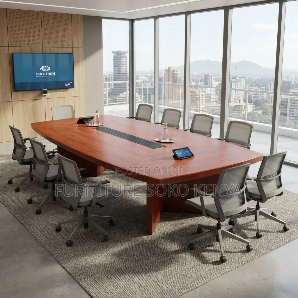Boardroom Office Table | 3000MM Polished Executive Meeting Table