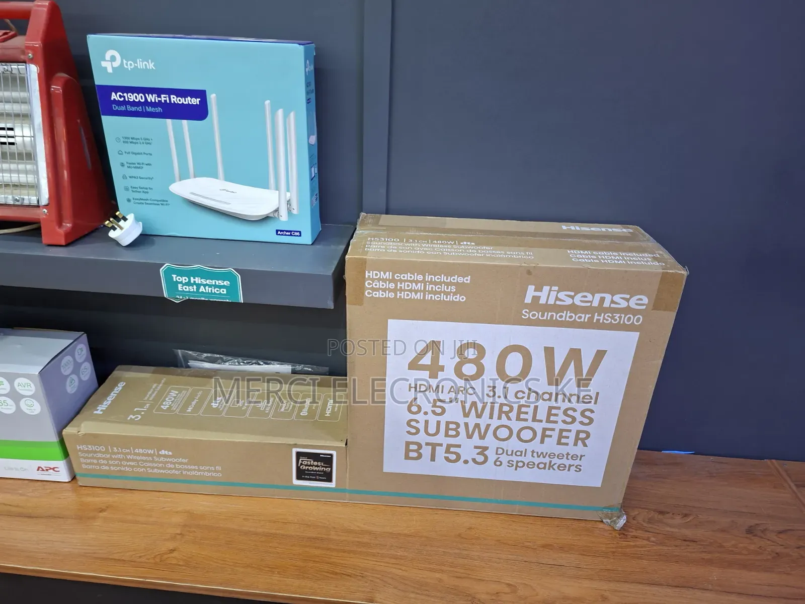 Hisense HS5100 540W 5.1 Channel Soundbar With Wireless Subwoofe