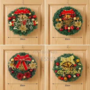 Christmas Wreath Door Decoration 30cm Festive Wreath