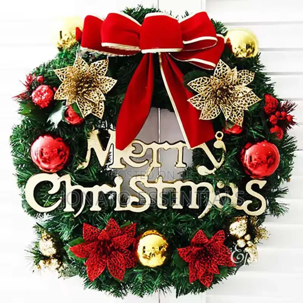 Christmas Wreath Door Decoration 30cm Festive Wreath