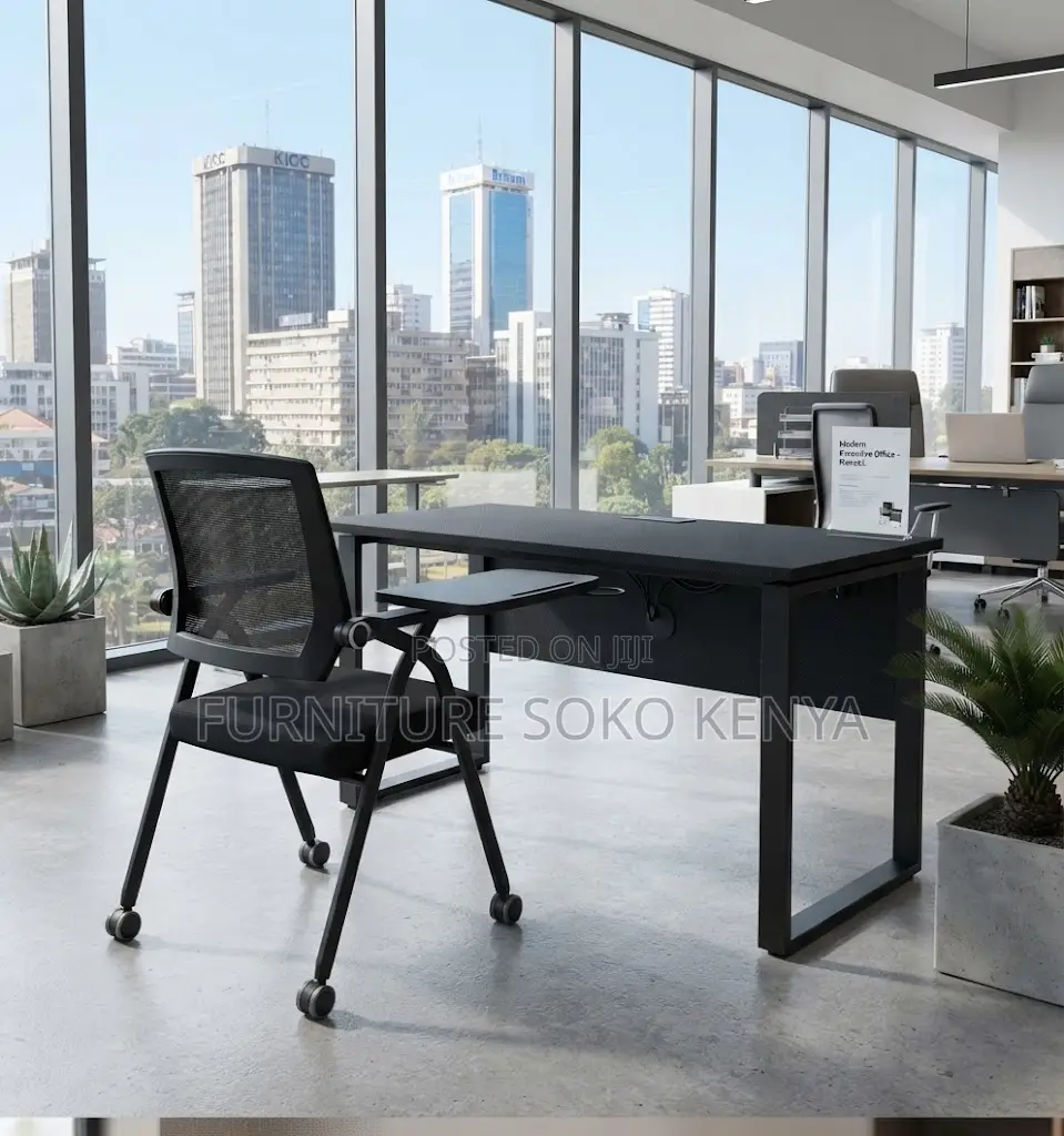 Medium Office Chairs | Black Writing Seat With Wheels