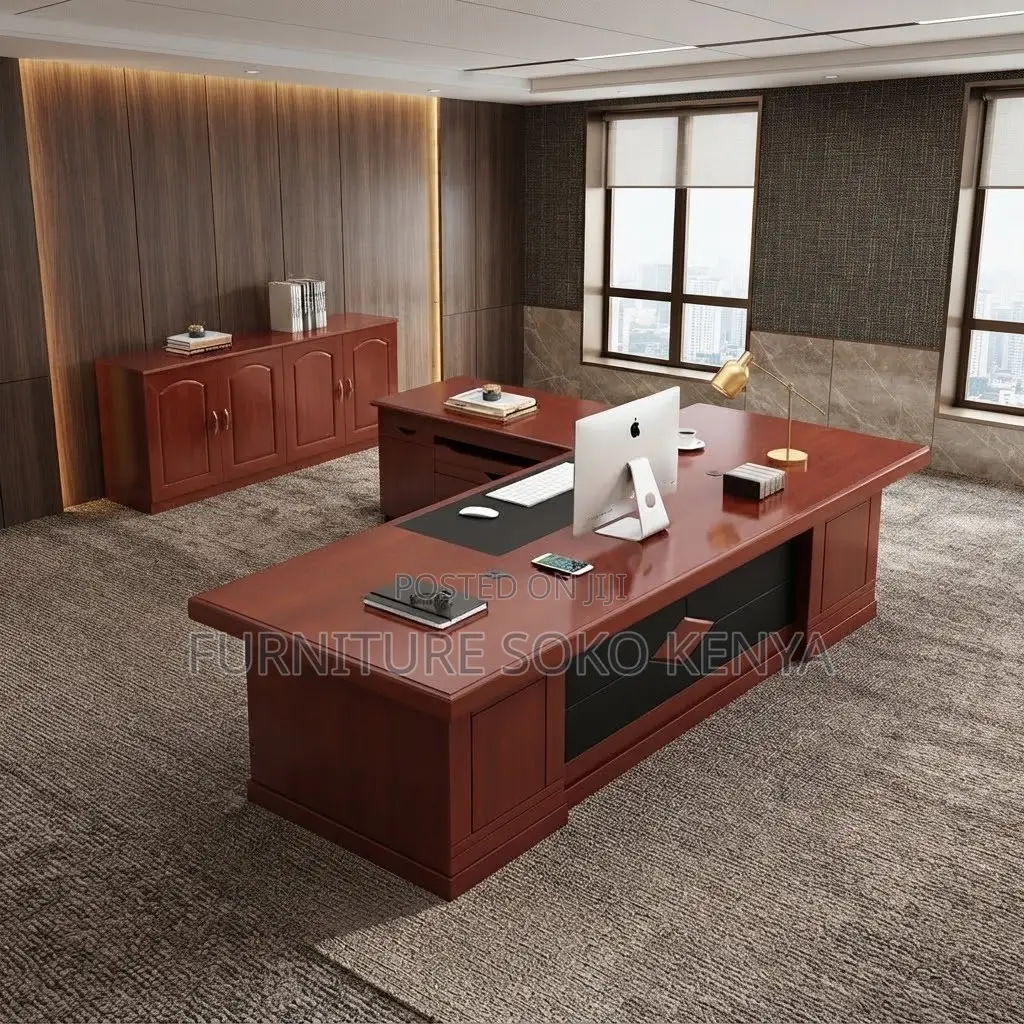 Mahogany Executive Desk | 1800MM Brown Modern C.E.O Tables.