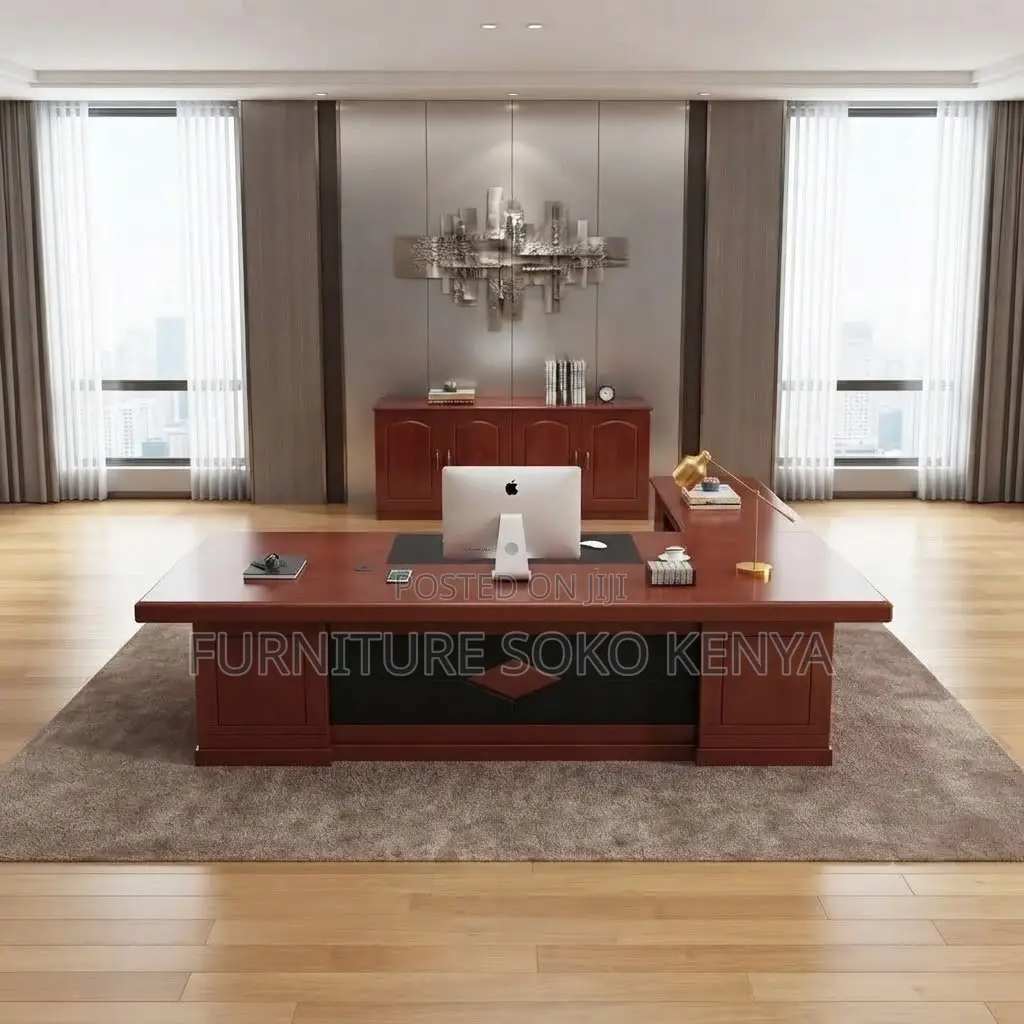 Mahogany Executive Desk | 1800MM Brown Modern C.E.O Tables.