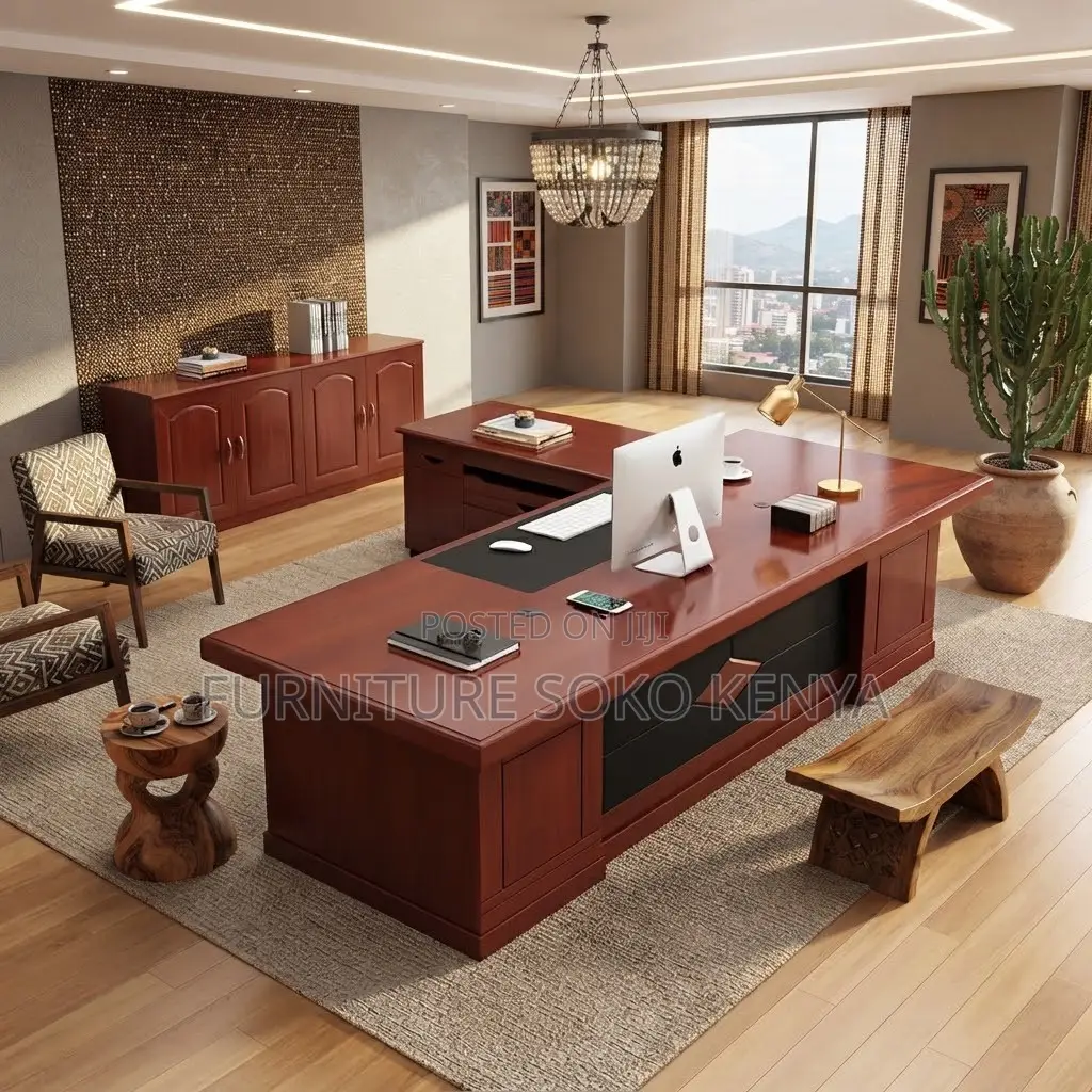 Mahogany Executive Desk | 1800MM Brown Modern C.E.O Tables.