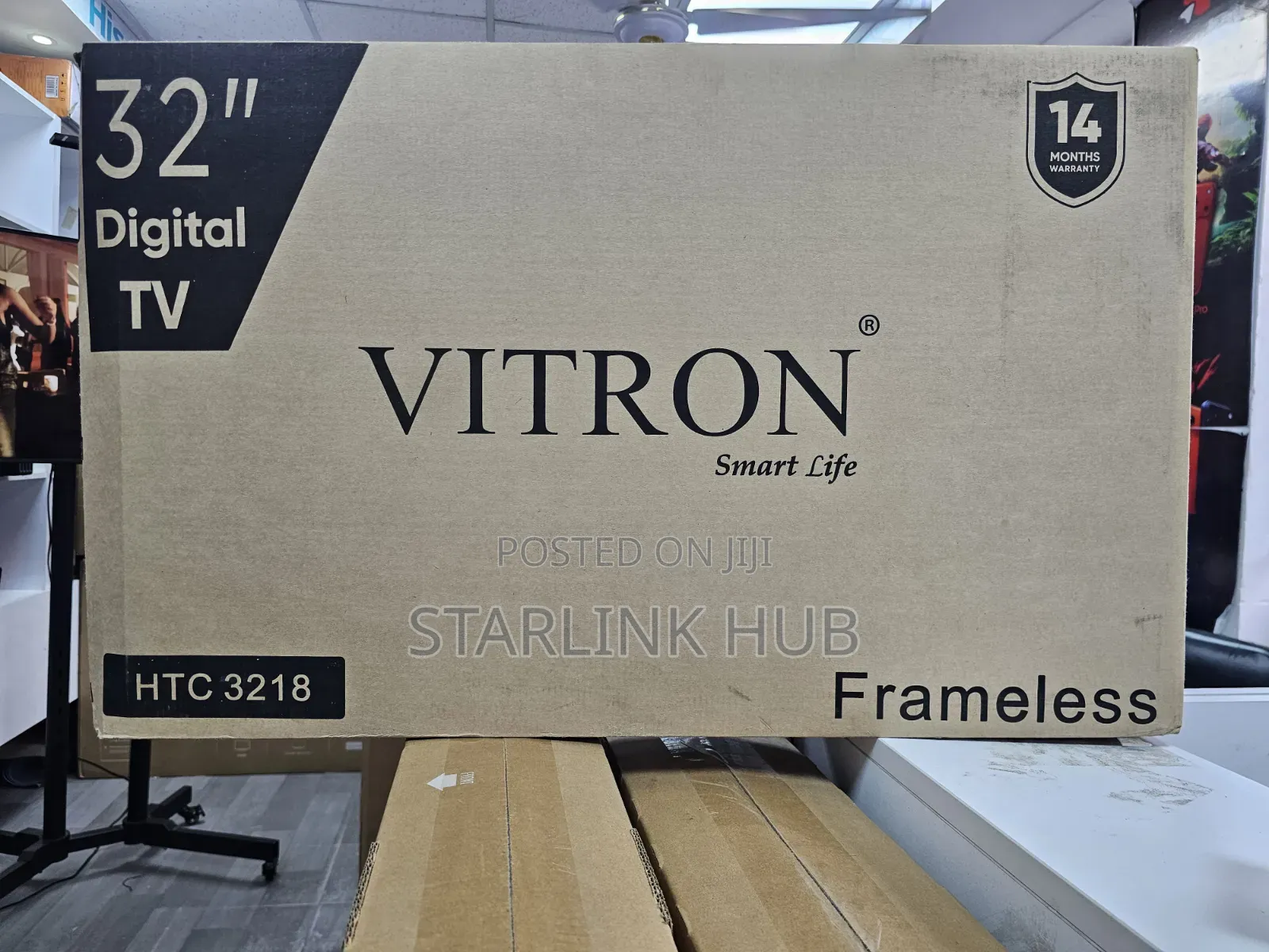 Vitron Frameless 32 LED Digital TV Inbuilt Decoder HTC3218 HD