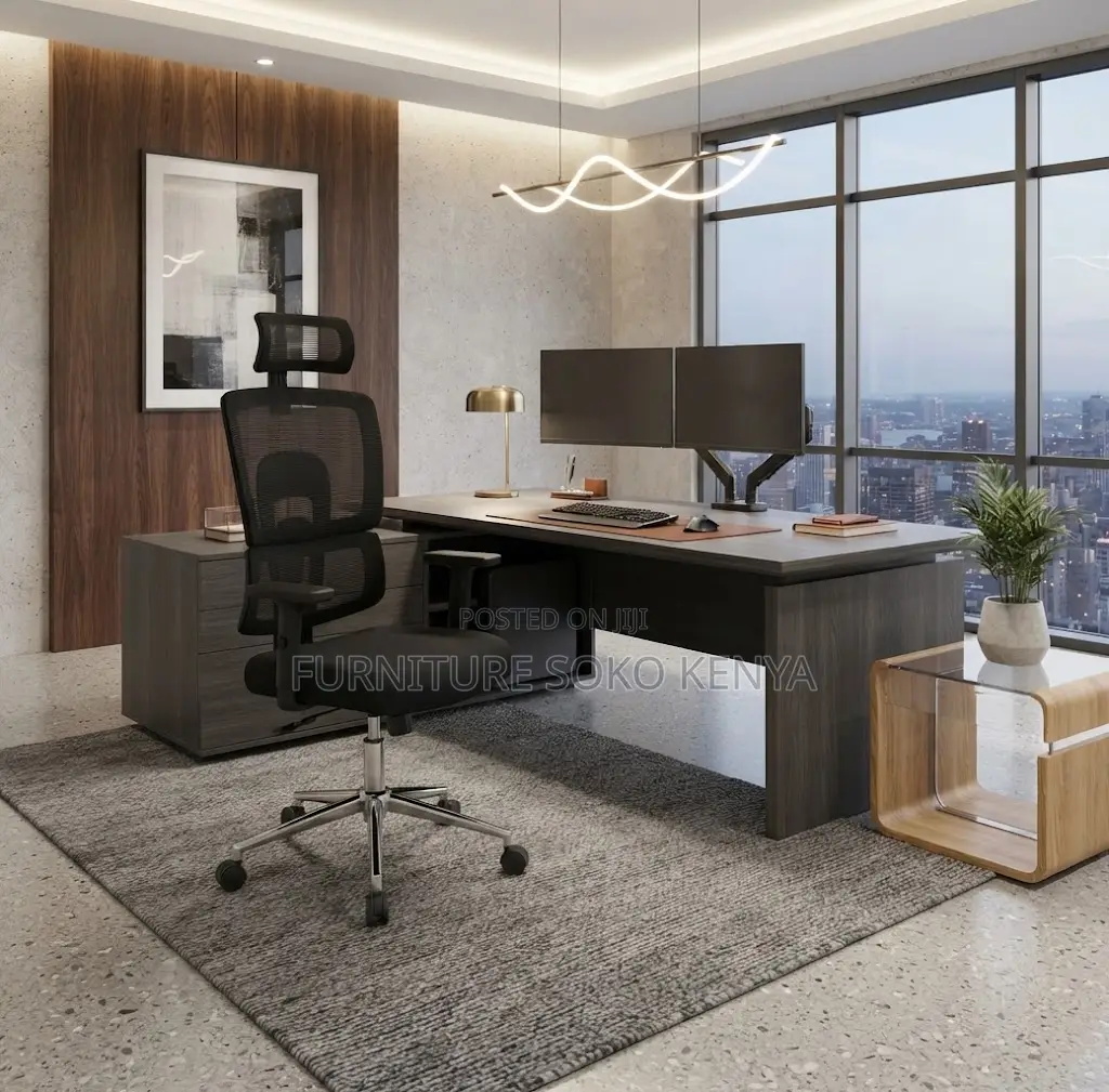 Executive Black Chairs | Orthopedic Fabric | Adjustable Seat