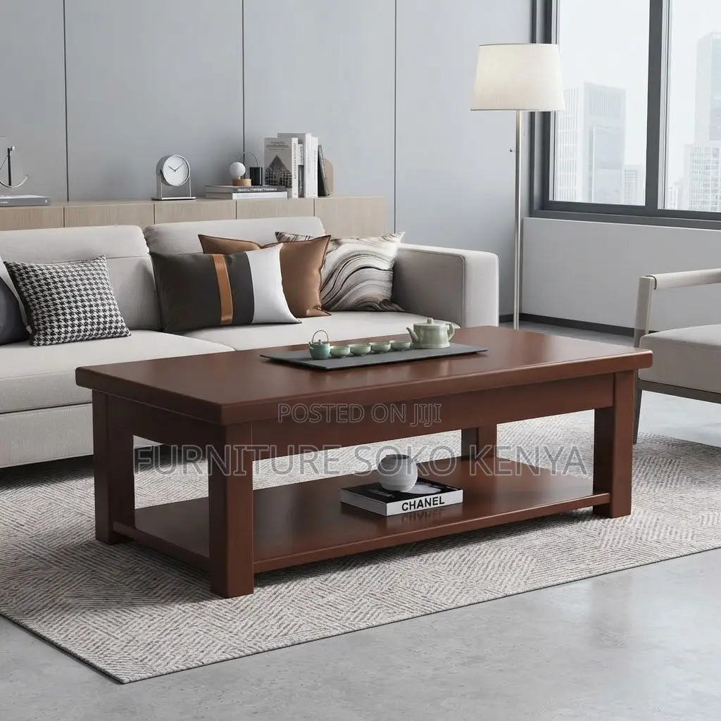 Executive Coffee Table | Polished 120cm Mahogany Coffee Table