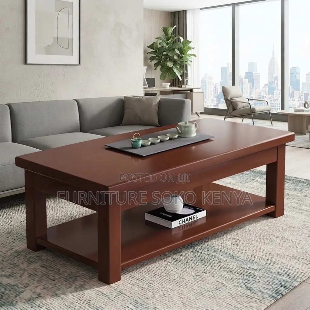 Executive Coffee Table | Polished 120cm Mahogany Coffee Table