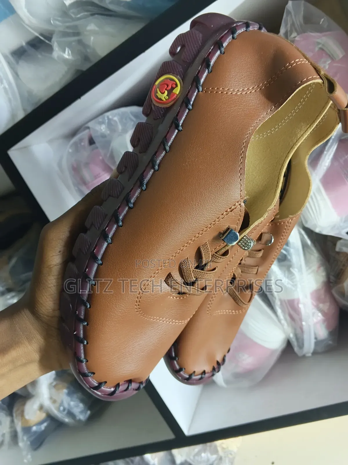 Women’s Brown Comfortable Casual Leather Shoes / Driving Loafers