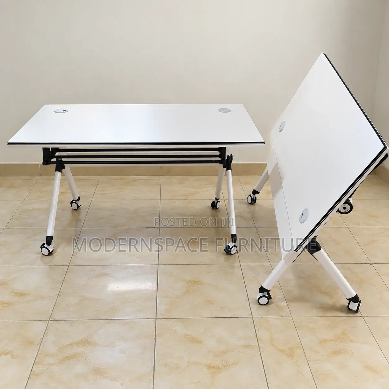 Folding Training Table With Wheels