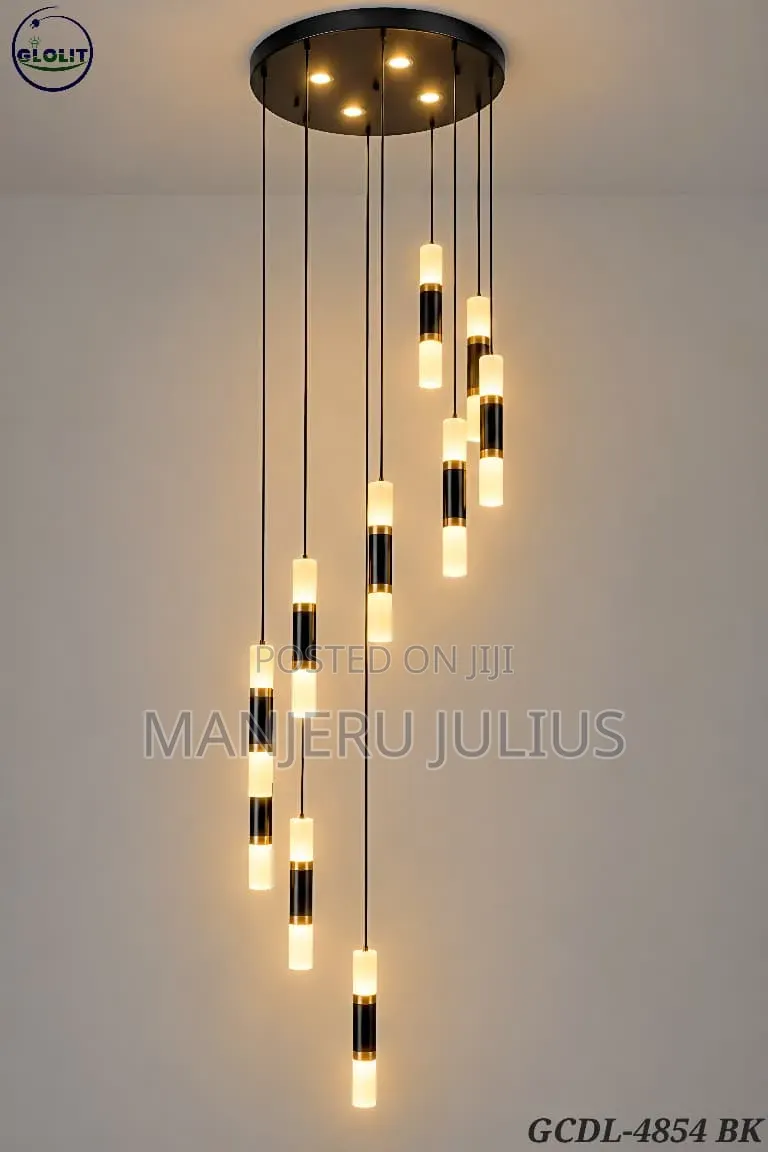 Elegant Led Staircase Chandelier