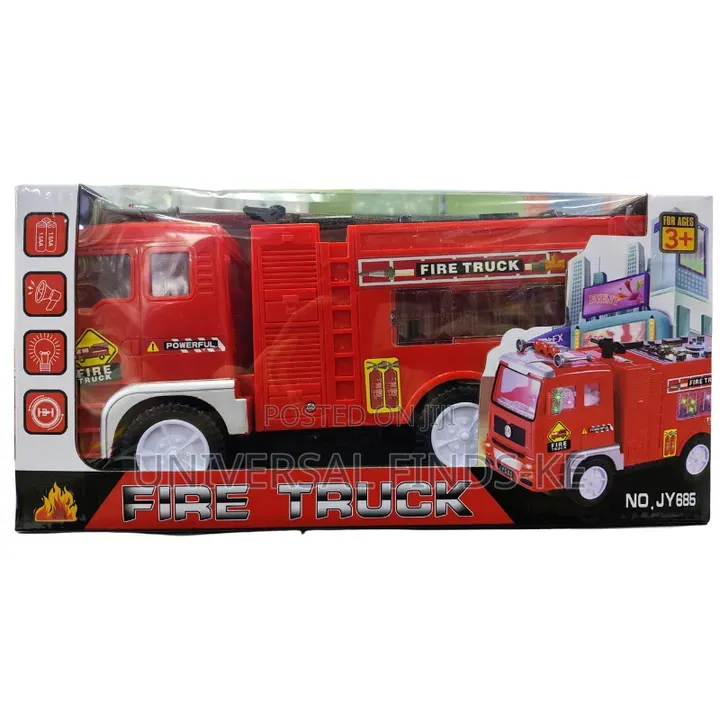 Fire Truck Toy for Kids Educational Emergency Rescue Vehicle Play