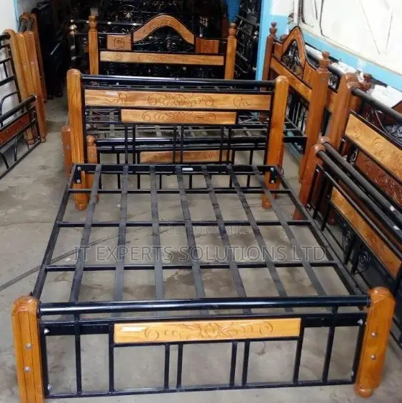 Classy Comfy Bed 5 X 6 Wood and Metal