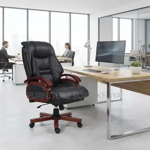Heavy Cushioned Leather Chair | Executive High Backrest C.E.O Seats