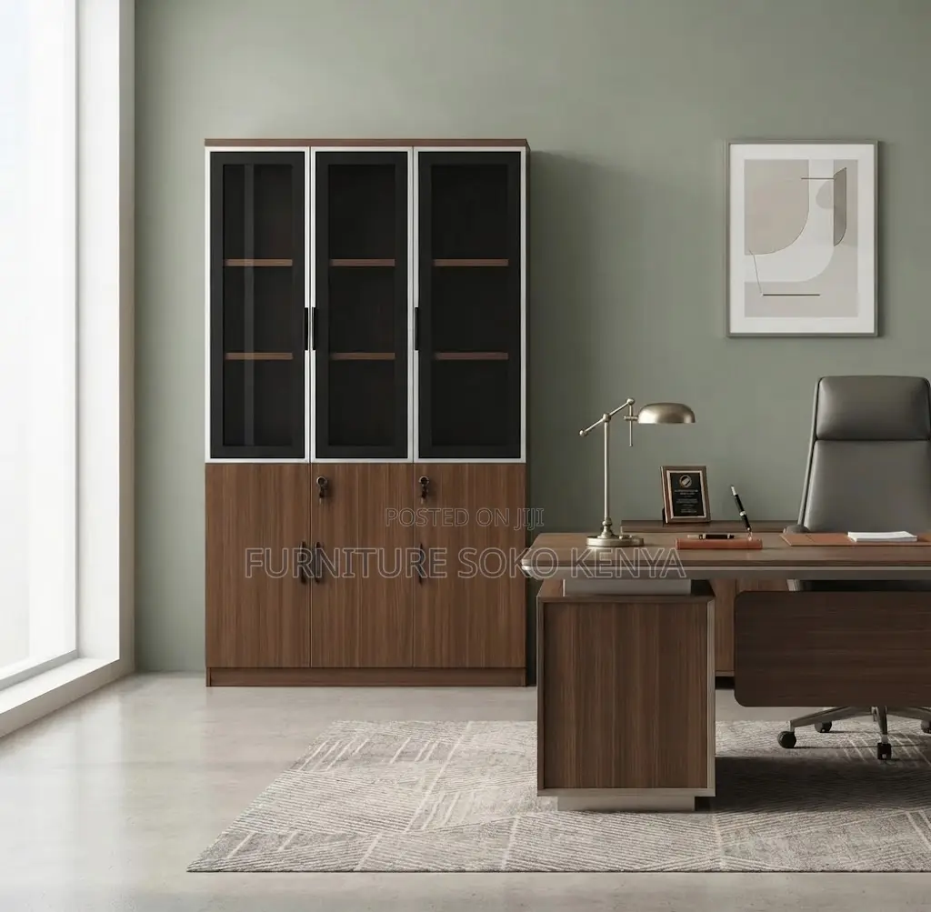 Office Storage Cabinet | Filing Lockable Brown Cabinet