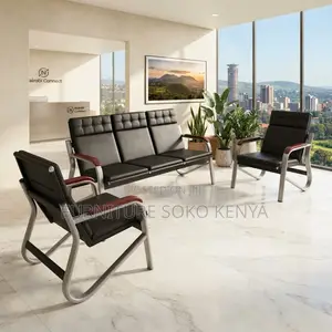 Executive Reception Sofa | Five Seaters Staff Office Sofa Set