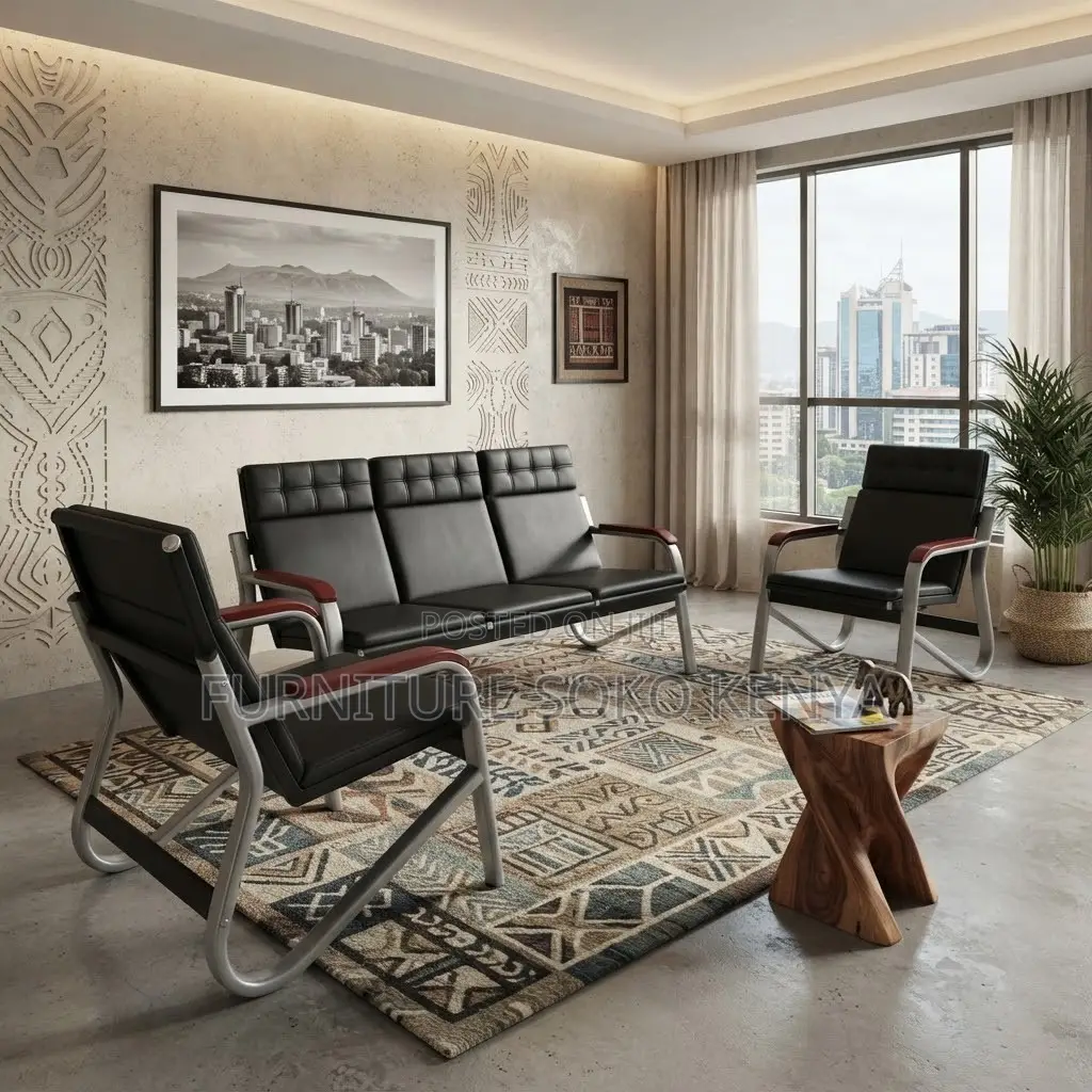 Executive Reception Sofa | Five Seaters Staff Office Sofa Set