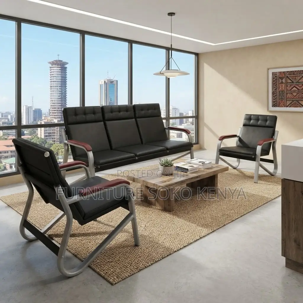 Executive Reception Sofa | Five Seaters Staff Office Sofa Set