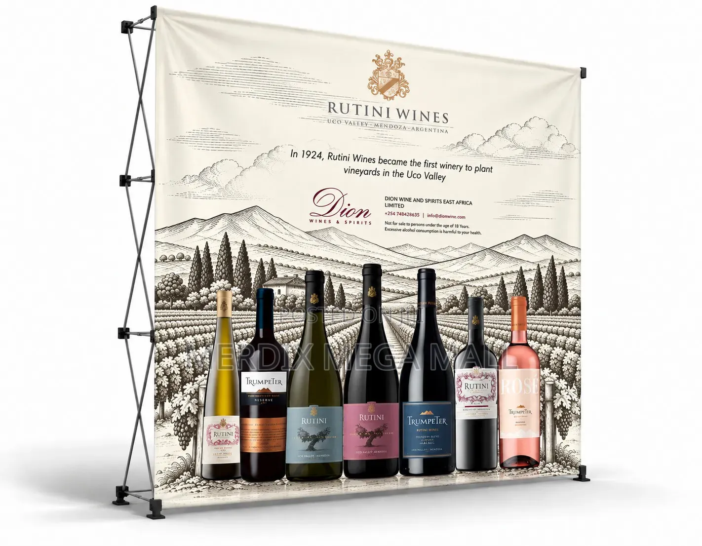 3m X 2.26m MEDIA BANNER Stand