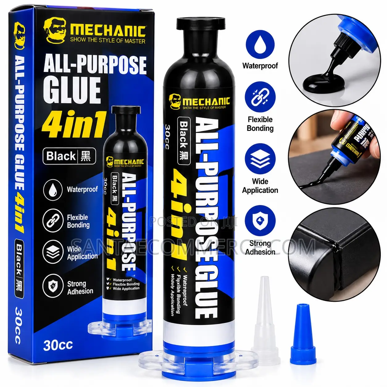 MECHANIC Black Air-Purpose Glue 4-in-1 (30cc)