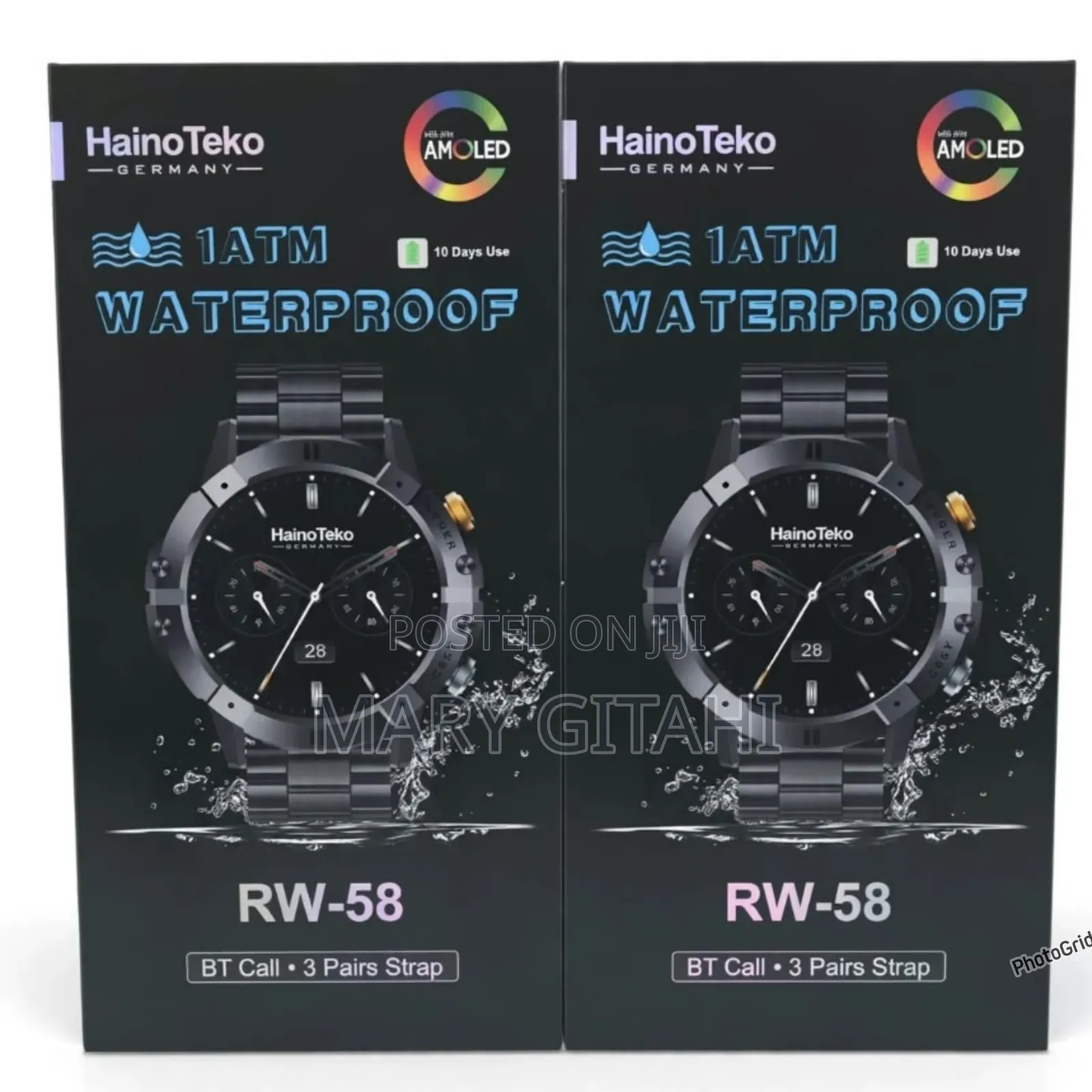 HainoTeko RW-58 - 1ATM Waterproof 3strap