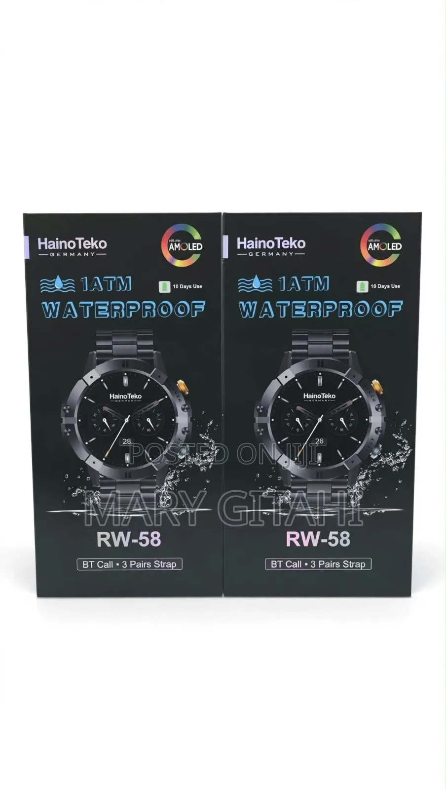 HainoTeko RW-58 - 1ATM Waterproof 3strap