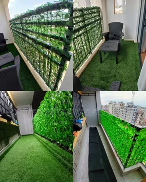Atificial Privacy Balcony Leaves With Dark Green Leavez