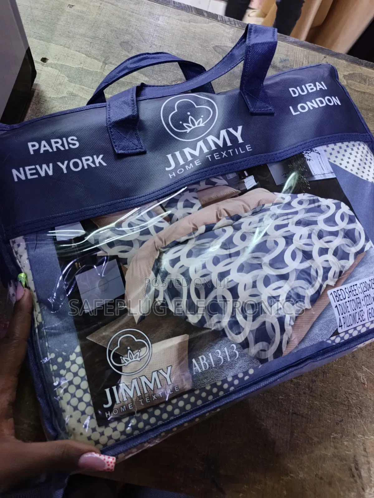Jimmy Home Textile 6-in-1 Duvet Cover & Bedsheet Set