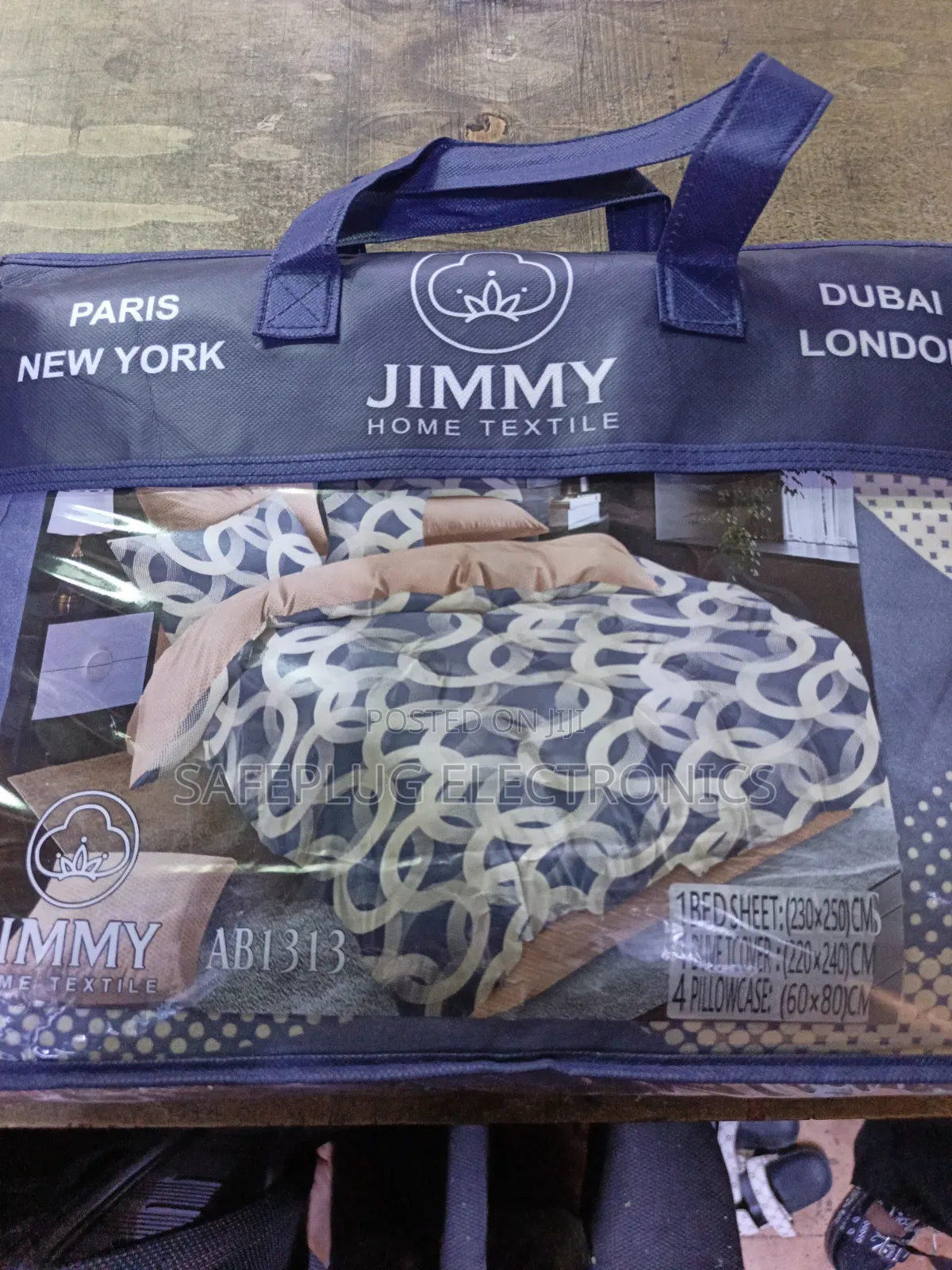 Jimmy Home Textile 6-in-1 Duvet Cover & Bedsheet Set
