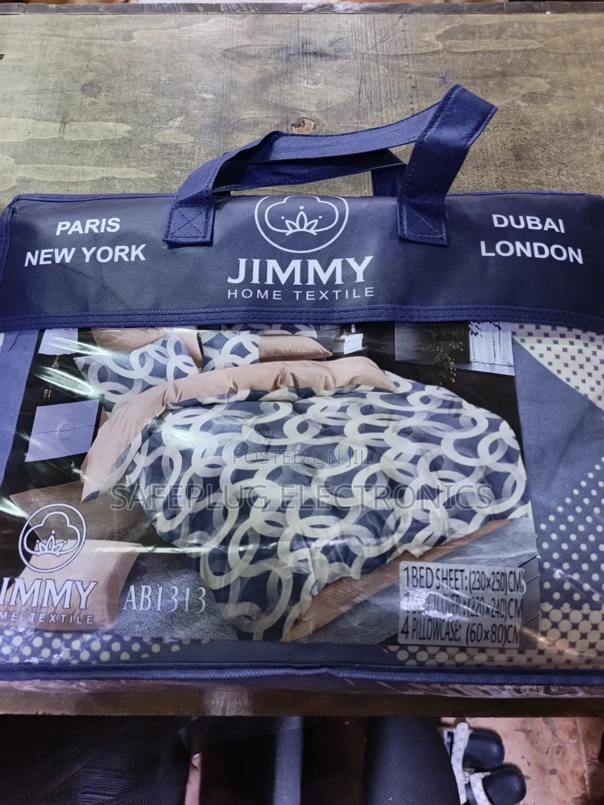 High-Quality Cotton Jimmy Home Textile Bedsheet & Duvet Cover Combo