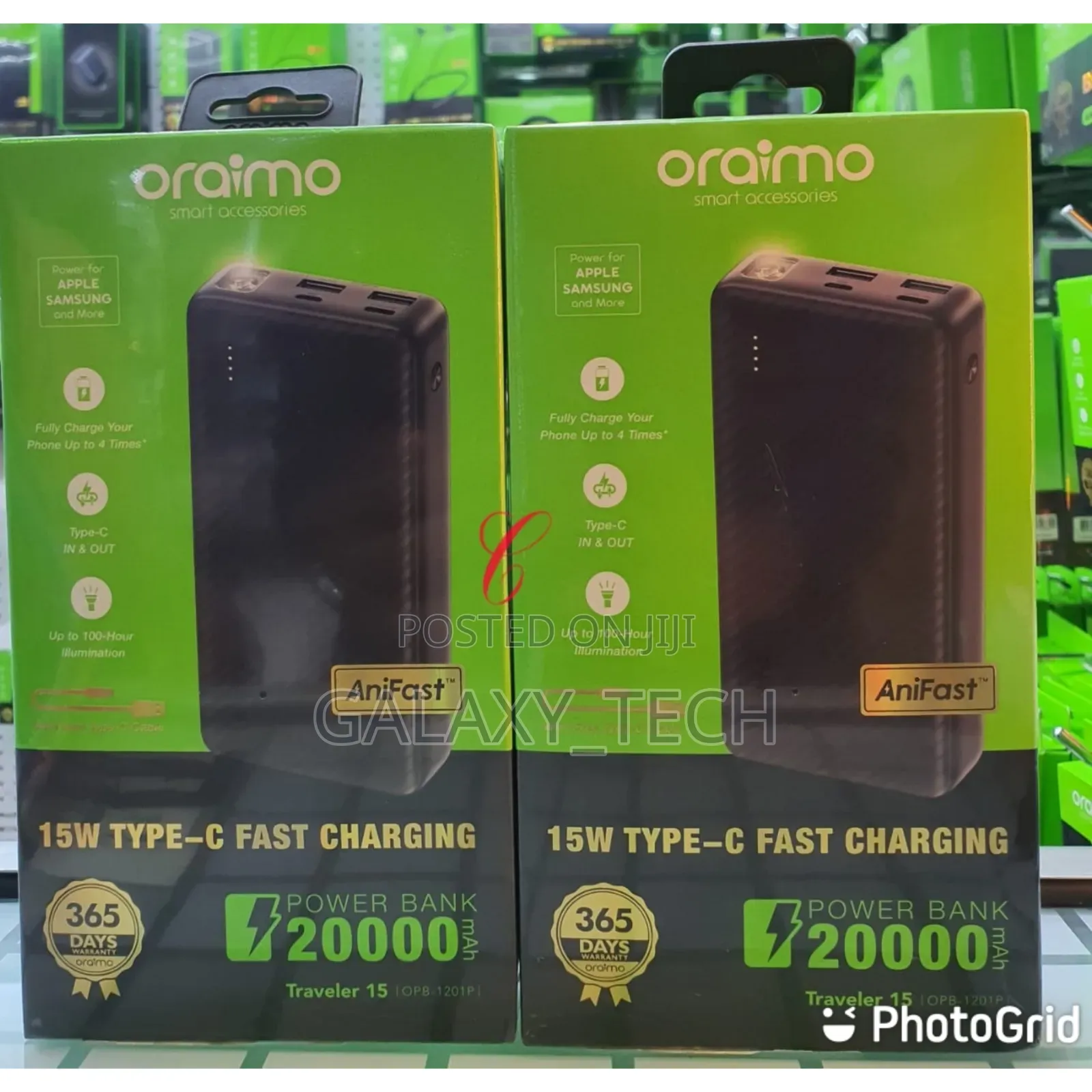 ORAIMO *Traveler 15* OPB-1201P *15W 20,000mAh Powerbank