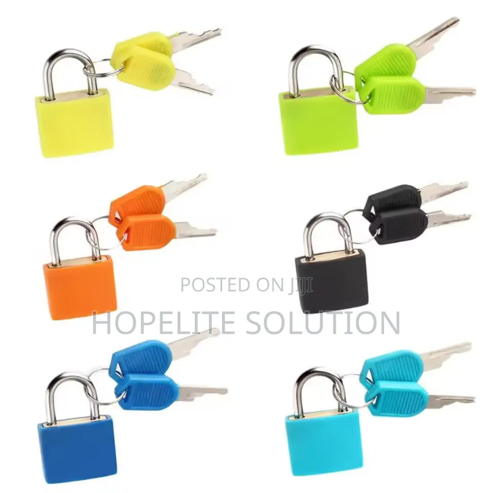 23MM Coloured Small Mini Suitcase Padlock