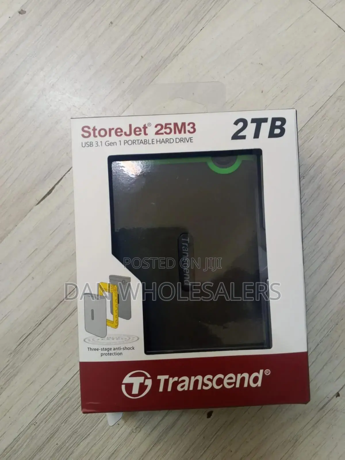 Transcend StoreJet 25M3 2TB USB 3.1 Portable External Hard Drive