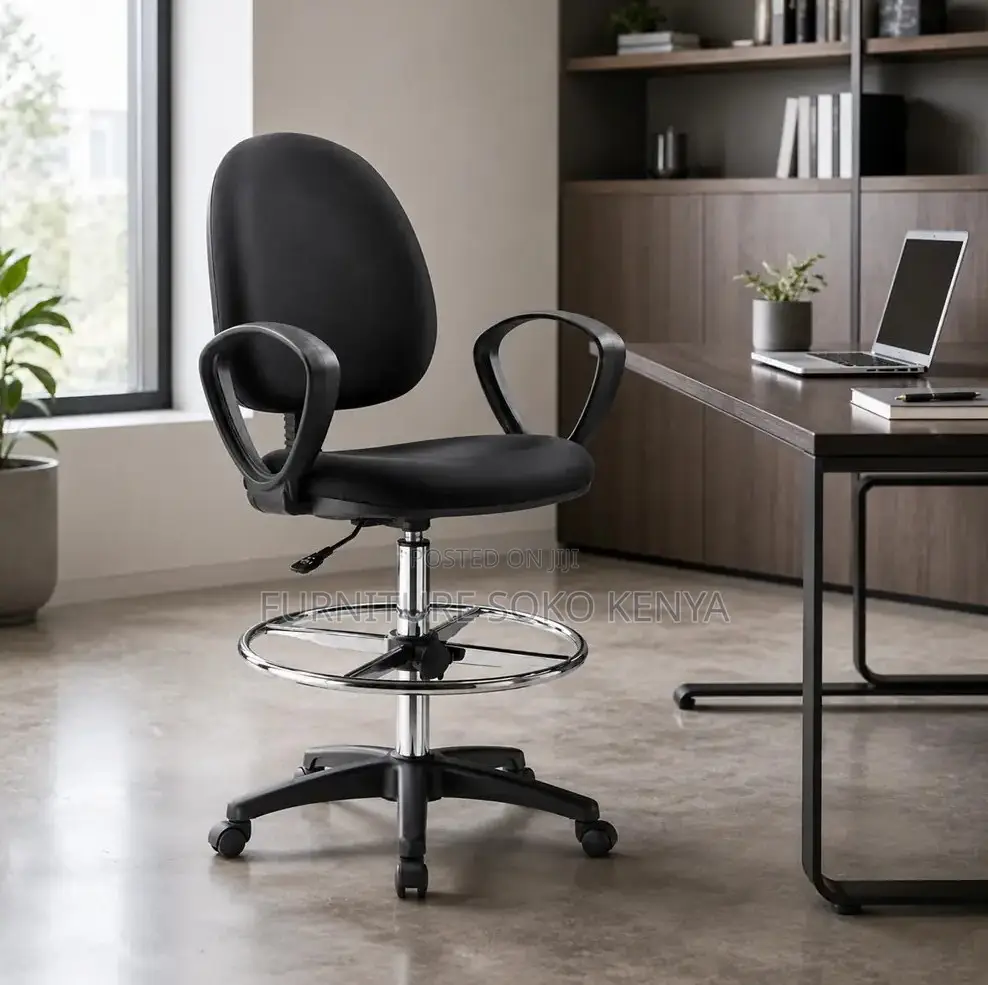 Ergonomic Reception Seat | High Height Standing Receptionist Chairs