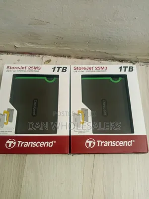 Transcend StoreJet 25M3 1TB USB 3.1 External Storage Drive With Case