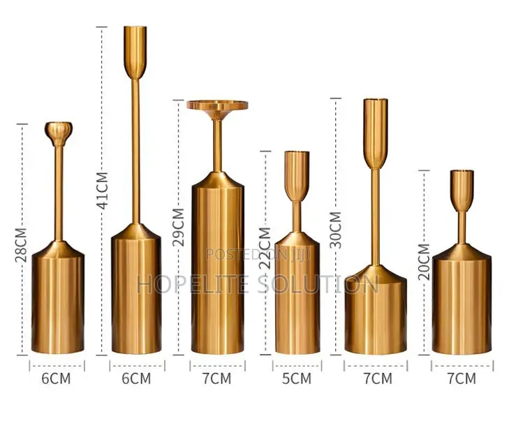 Luxury Gold Candle Holders
