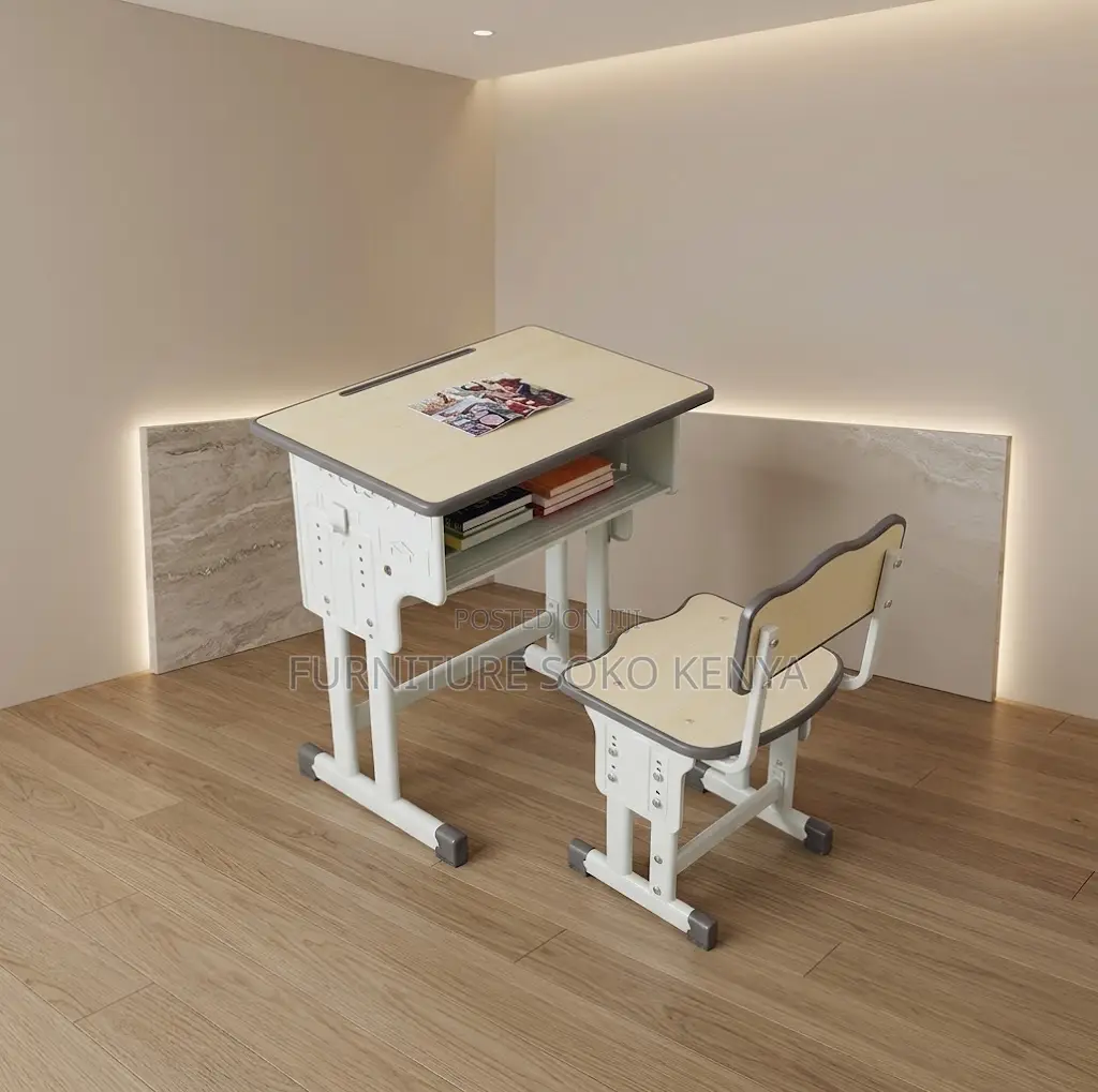 Ergonomic Desk Chair Set | Kids Modern Drawer Table and Seat
