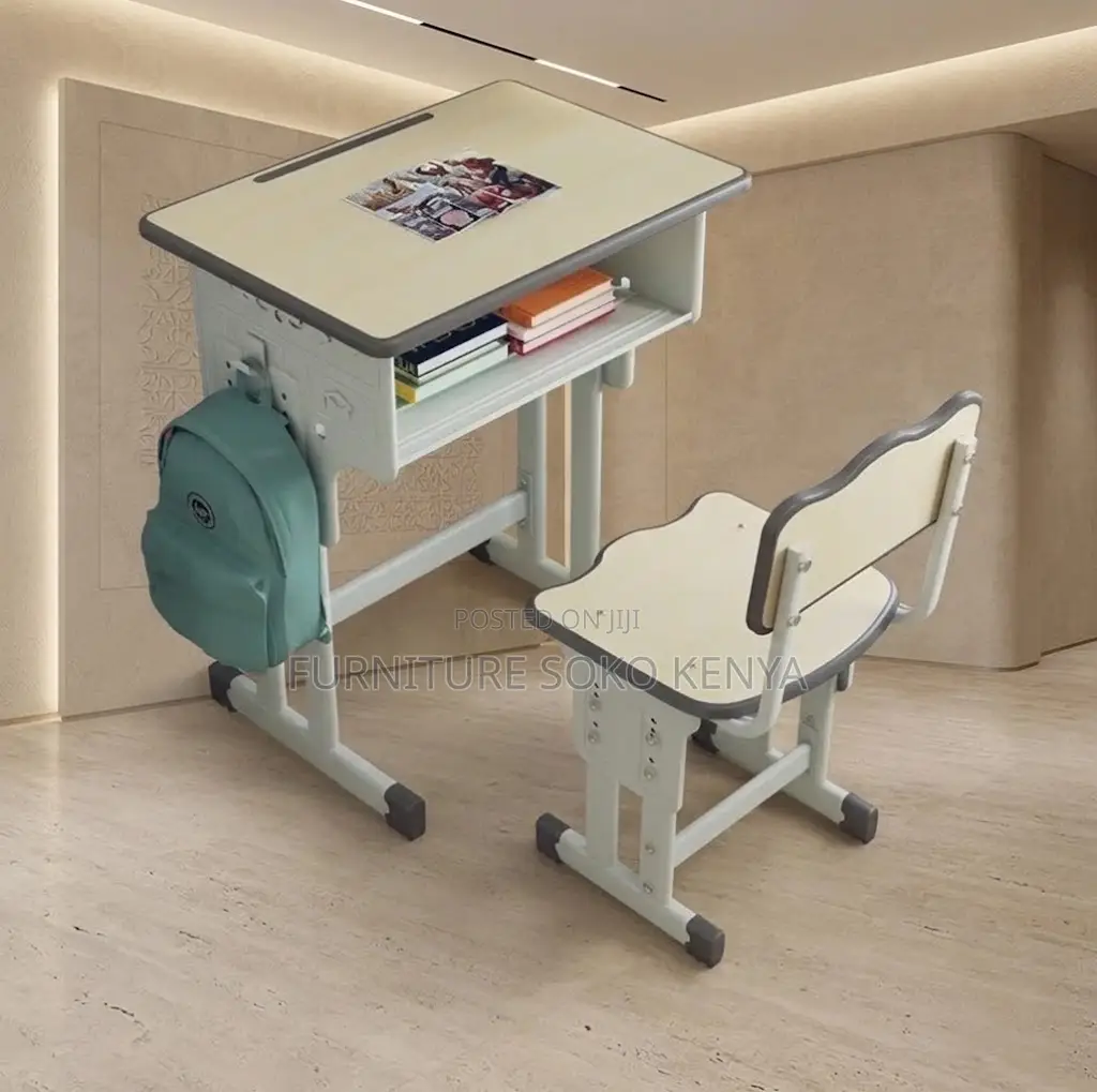 Ergonomic Desk Chair Set | Kids Modern Drawer Table and Seat
